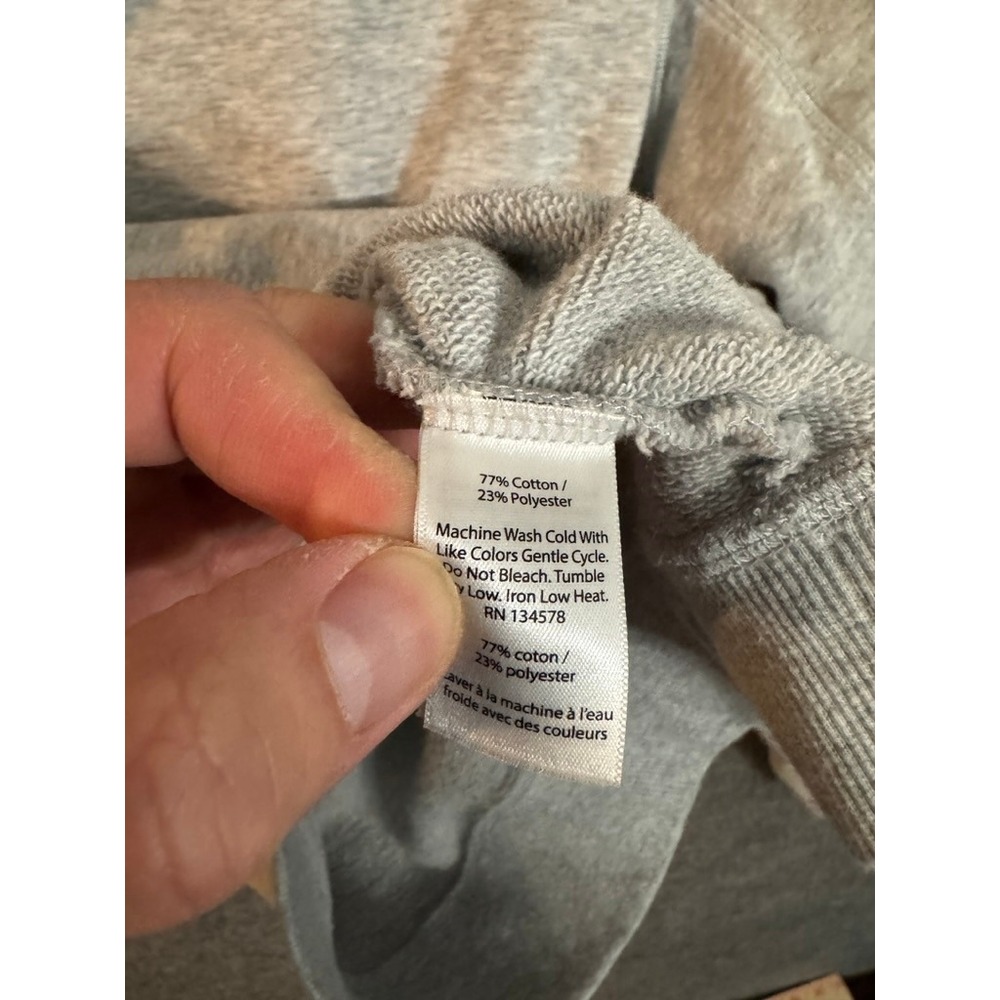 Vineyard Vines Mens Quarter Zip Pullover Heather Gray Cotton Blend Size L - Picture 5 of 9